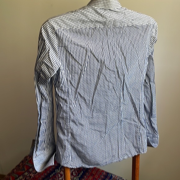 Thomas Pink of Jermyn street London size 14.5 slim fit seersucker shirt - Picture 6 of 8